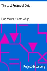 The Last Poems of Ovid