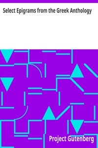 Select Epigrams from the Greek Anthology