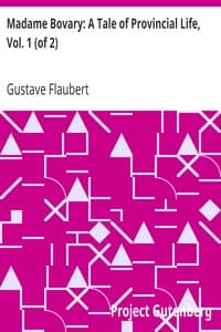 Madame Bovary: A Tale of Provincial Life, Vol. 1 (of 2)