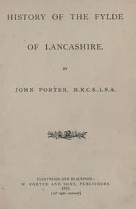 History of the Fylde of Lancashire