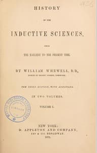 History of the inductive sciences, from the earliest to the present time